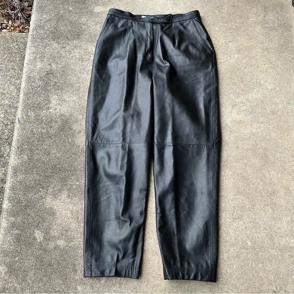 Jones New York Vintage Leather Pants - Picture 1 of 4